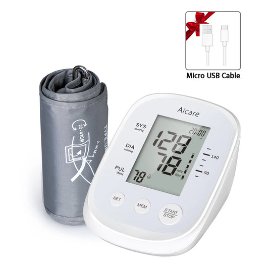 Aicare monitor de pressão arterial braço superior tonômetro automático medid